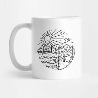 Camping Lake Mug